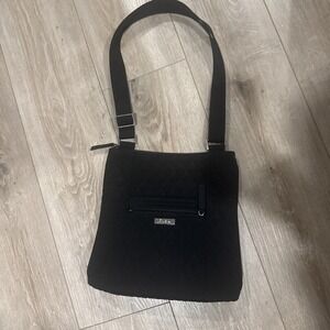 NEW Vera Bradley Classic Black Quilted Hipster Crossbody Handbag Purse